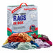 Recycled Color Knit T-Shirt Cleaning Rags - 5 lbs Compressed Box - Wiping Hub