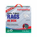 Recycled Color Knit T-Shirt Cleaning Rags - 5 lbs Compressed Box - Wiping Hub