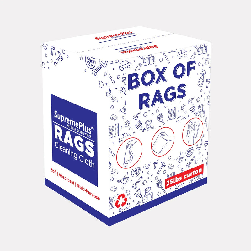 Recycled Color Knit T-Shirt Cleaning Rags - 675 lbs. Pallet - 27 x 25 lbs. Boxes - Wiping Hub
