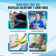 Recycled Color Knit T-Shirt Cleaning Rags - Infographics - Wiping Hub