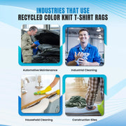 Recycled Color Knit T-Shirt Cleaning Rags - Infographics - Wiping Hub