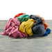 Recycled Color Knit T-Shirt Cleaning Rags - 600 lbs. Pallet - 12 x 50 lbs. Boxes - Wiping Hub