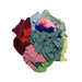 Recycled Color Knit T-Shirt Cleaning Rags - 600 lbs. Pallet - 12 x 50 lbs. Boxes - Wiping Hub