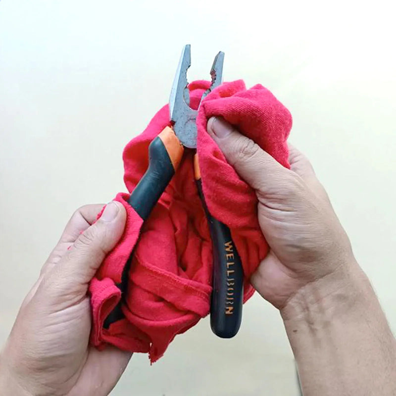 Recycled Color Knit T-Shirt Material Cleaning Rags - Bulk Buy - Wiping Hub