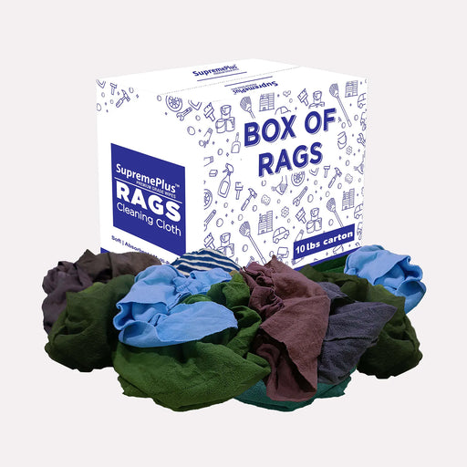 Recycled Color Sweatshirt Cleaning Rags 10 lbs. Box