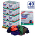 Recycled Color Sweatshirt Cleaning Rags - 1000 lbs Pallet - 40 x 25 lbs Compressed Boxes - Wiping Hub