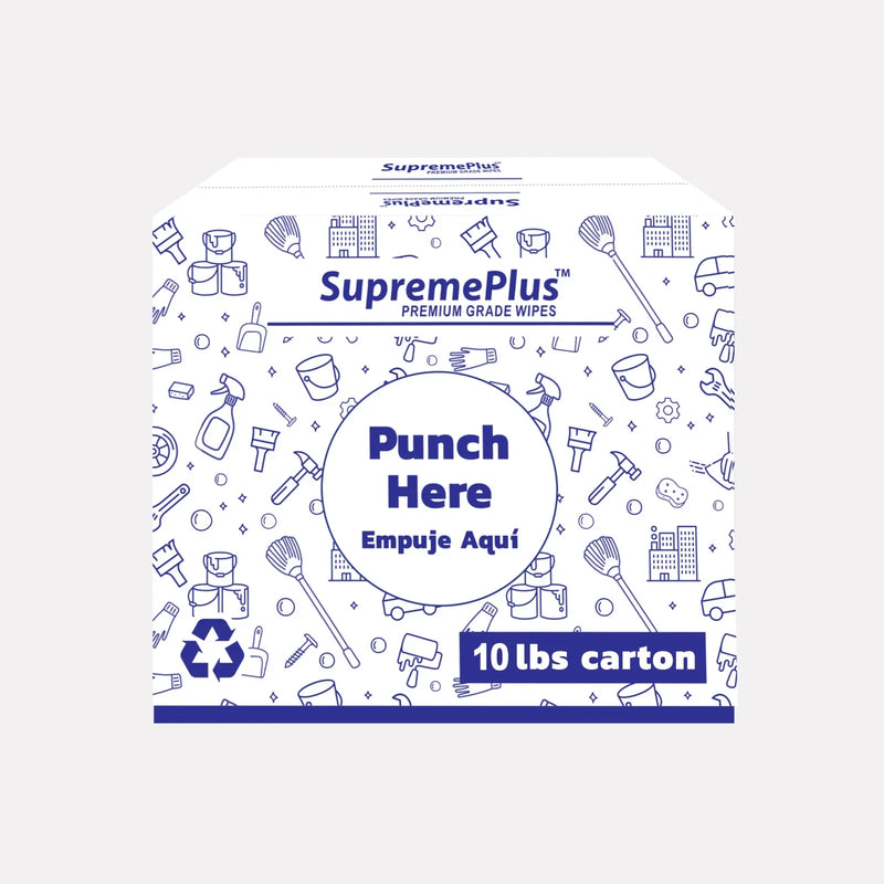 Recycled Color Sweatshirt Cleaning Rags - 720 lbs Pallet - 72 x 10 lbs Boxes - Wiping Hub