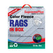 Recycled Color Sweatshirt Cleaning Rags - 960 lbs Pallet - 96 x 10 lbs Compressed Boxes - Wiping Hub