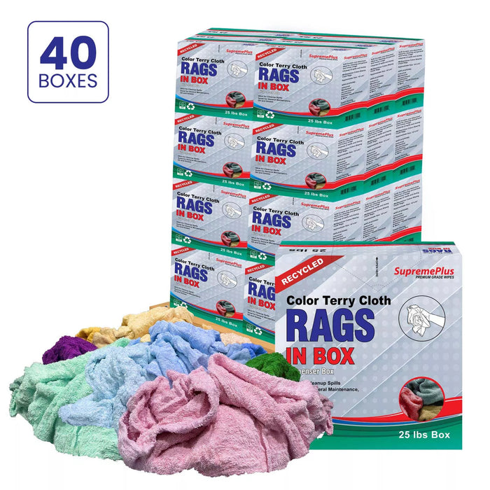 Recycled Color Terry Towel Rags