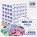 Recycled Color Terry Towel Cleaning Rags - 600 lbs. Pallet - 120 x 5 lbs. Boxes - Wiping Hub
