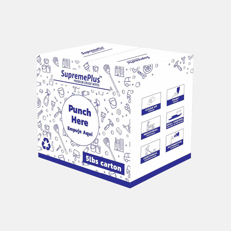 Recycled Color Terry Towel Cleaning Rags - 600 lbs. Pallet - 120 x 5 lbs. Boxes - Wiping Hub