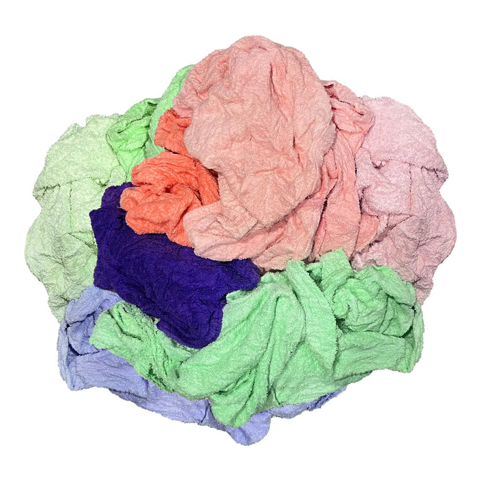Recycled Color Terry Towel Cleaning Rags – Wiping Hub
