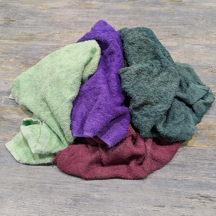 Recycled Color Terry Towel Cleaning Rags – Wiping Hub
