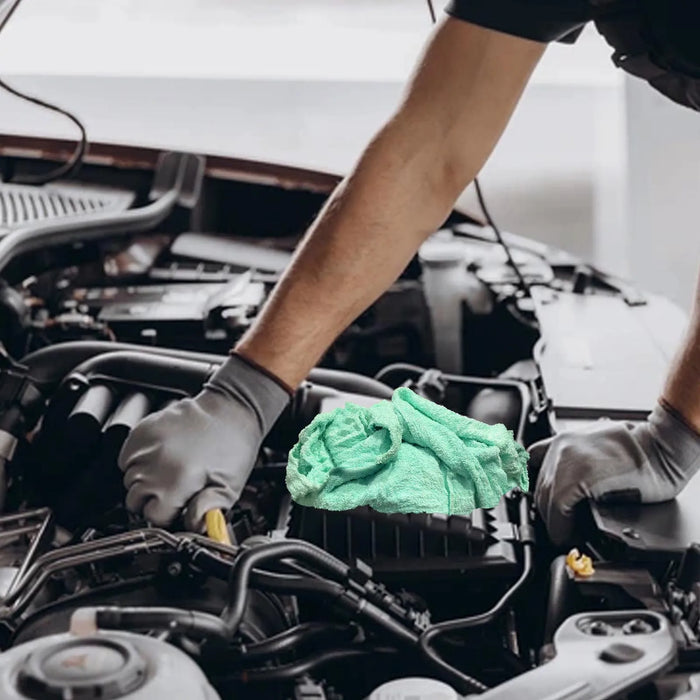 Recycled Color Terry Towel Cleaning Rags - 50 lbs. Box - Wiping Hub