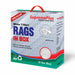 Recycled White Knit T-Shirt Cleaning Rags  - 10 lbs. Compressed Box - Wiping Hub