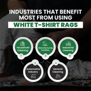 Recycled White Knit T-Shirt Cleaning Rags - Infographics - Wiping Hub