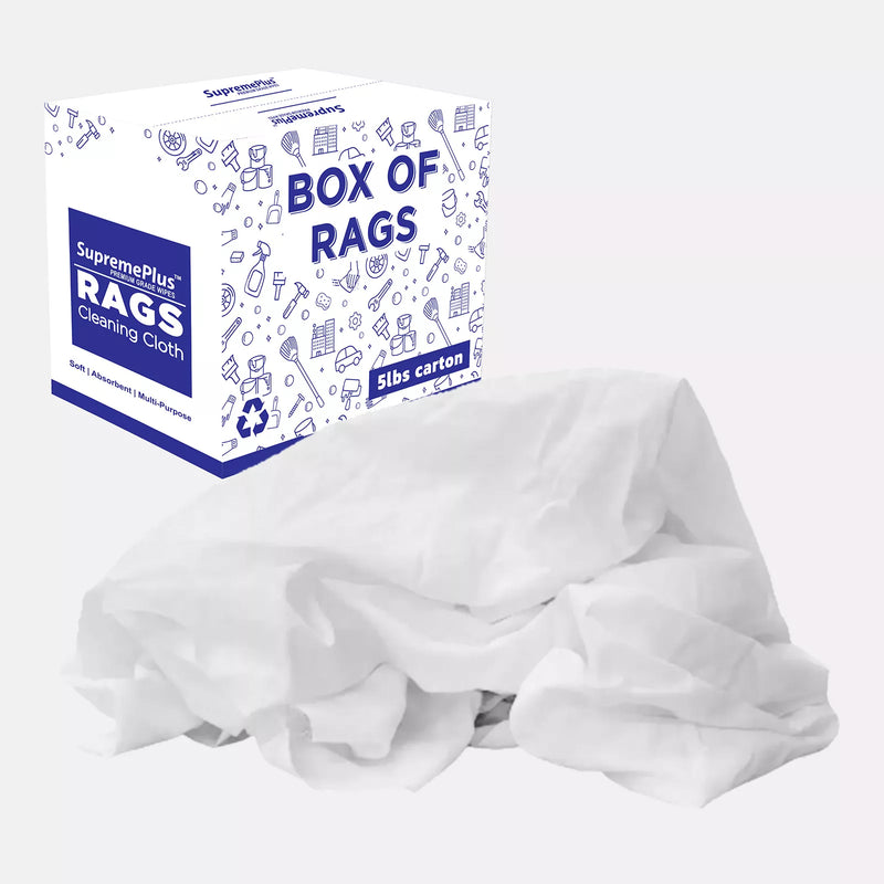White Linen Mixed Material Rags