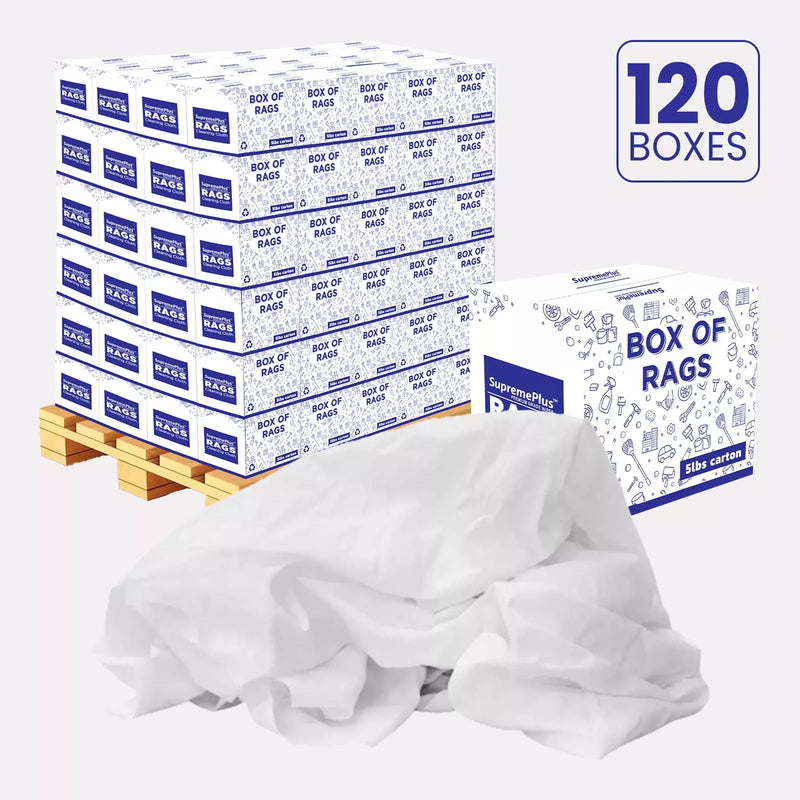 White Linen Mixed Material Rags