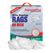 Recycled White Sheeting Cleaning Rags - 5 lbs. Compressed Box - Wiping Hub