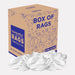 Recycled White Sheeting Cleaning Rags - 50  lbs. Box - Wiping Hub