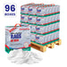 Recycled White Sheeting Cleaning Rags - 960 lbs Pallet 96x10 lbs Compressed Box - Wiping Hub