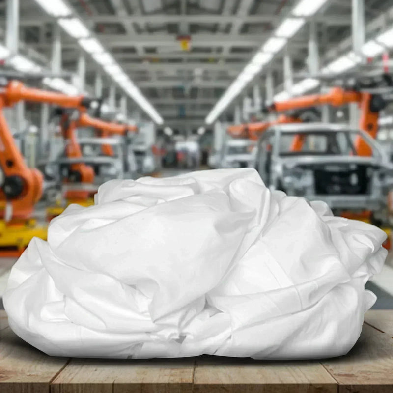 Recycled White Sheeting Cleaning Rags – Wiping Hub