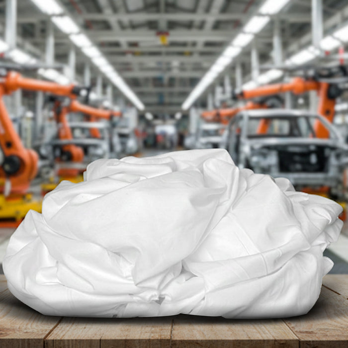Recycled White Sheeting Cleaning Rags – Wiping Hub
