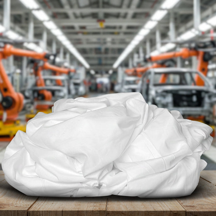 Recycled White Sheeting Cleaning Rags – Wiping Hub