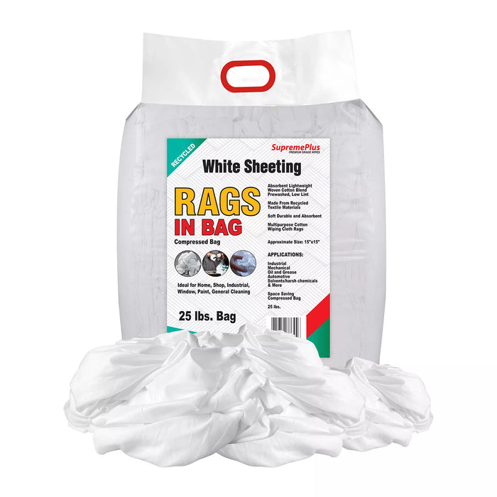 Recycled White Sheeting Rags