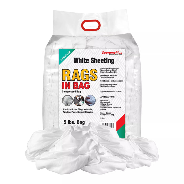Recycled White Sheeting Rags