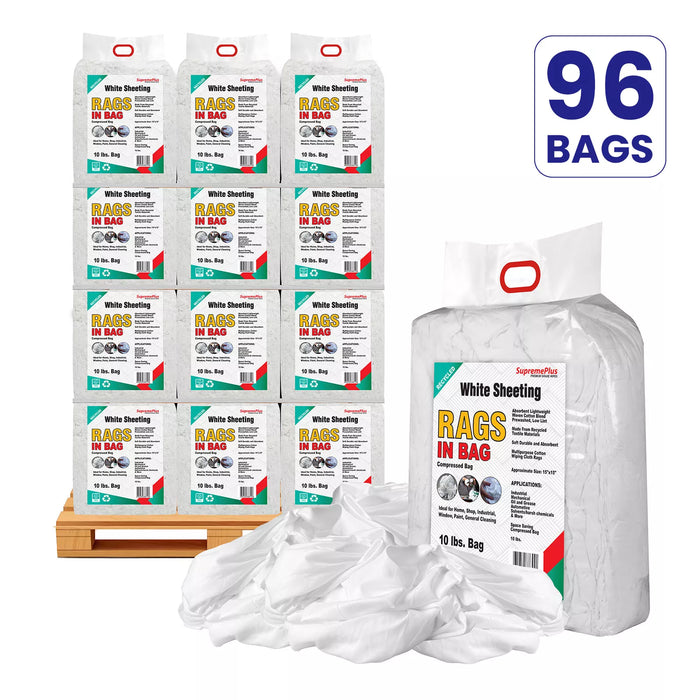 Recycled White Sheeting Rags