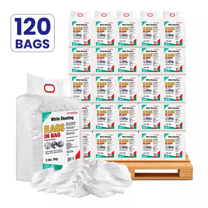 Recycled White Sheeting Rags