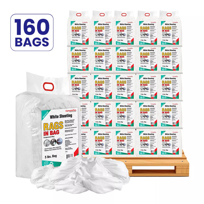 Recycled White Sheeting Rags