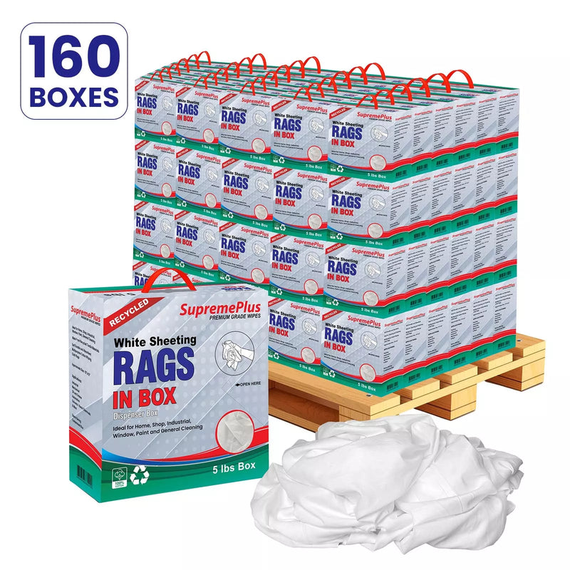 Recycled White Sheeting Rags