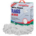 Recycled White Sweatshirt Cleaning Rags 10 lbs. Compressed Box - Wiping Hub