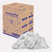 Recycled White Sweatshirt Cleaning Rags 50 lbs. Box - Wiping Hub