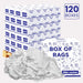 Recycled White Sweatshirt Cleaning Rags 600 lbs. Pallet - 120 x 5 lbs. Boxes - Wiping Hub