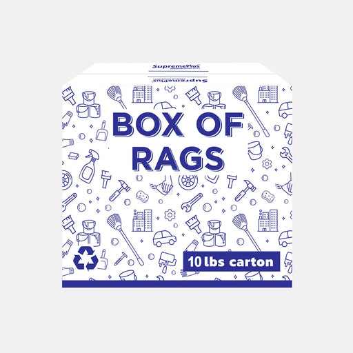 Recycled White Sweatshirt Cleaning Rags 720 lbs. Pallet - 72 x 10 lbs. Boxes - Wiping Hub