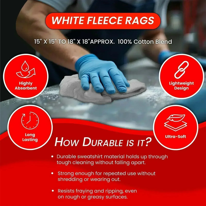 Recycled White Sweatshirt Cleaning Rags – Infographics – Wiping Hub