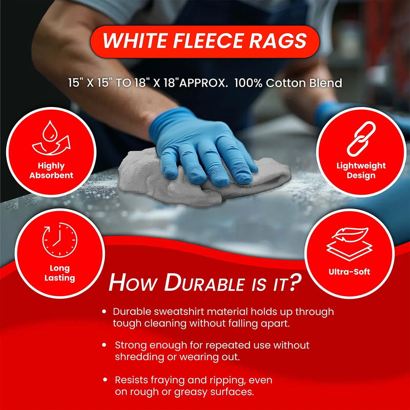 Recycled White Sweatshirt Cleaning Rags – Infographics – Wiping Hub