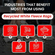 Recycled White Sweatshirt Cleaning Rags – Infographics – Wiping Hub