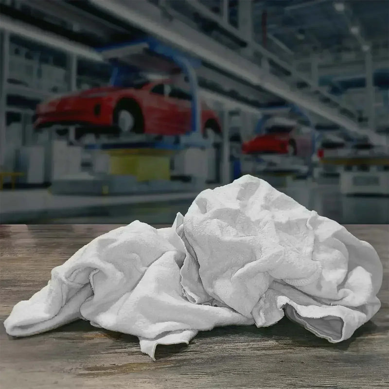 Recycled White Sweatshirt Cleaning Rags – Wiping Hub