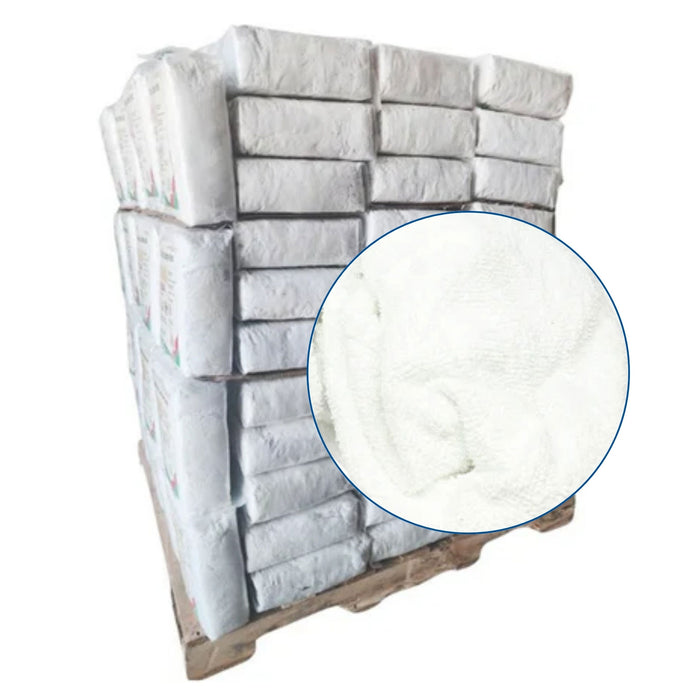 White Terry Towel Rags - 800 lbs. Pallet - 160 x 5 lbs. Bags - Wiping Hub