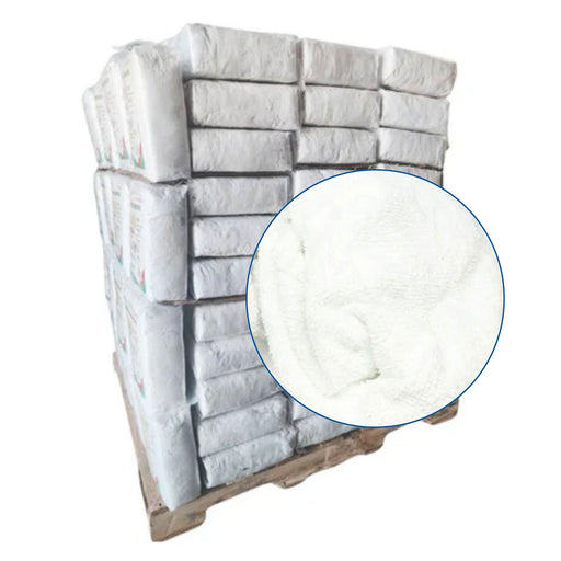 White Terry Towel Rags - 960 lbs. Pallet - 96 x 10 lbs. Bags - Wiping Hub