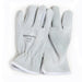 Split Cowhide Leather Driver Gloves - White - L, XL, 2XL