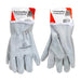 Split Cowhide Leather Driver Gloves - White - L, XL, 2XL