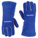 Split cowhide welding gloves double palm blue - Product - Wiping Hub