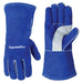 Split cowhide welding gloves double palm blue - Product - Wiping Hub