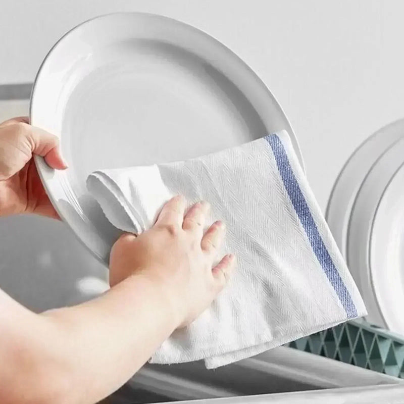 Bulk New Color Stripe Heavyweight Kitchen Towels - 600 lbs. Pallet - 12 x 50 lbs. Boxes - Wiping Hub