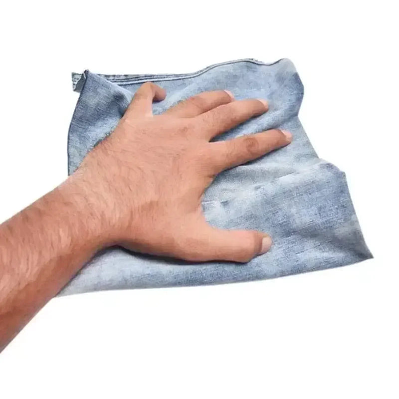 Recycled Denim Cloth Material Cleaning Rags - 600 lbs. Pallet - 12 x 50 lbs. Boxes - Wiping Hub
